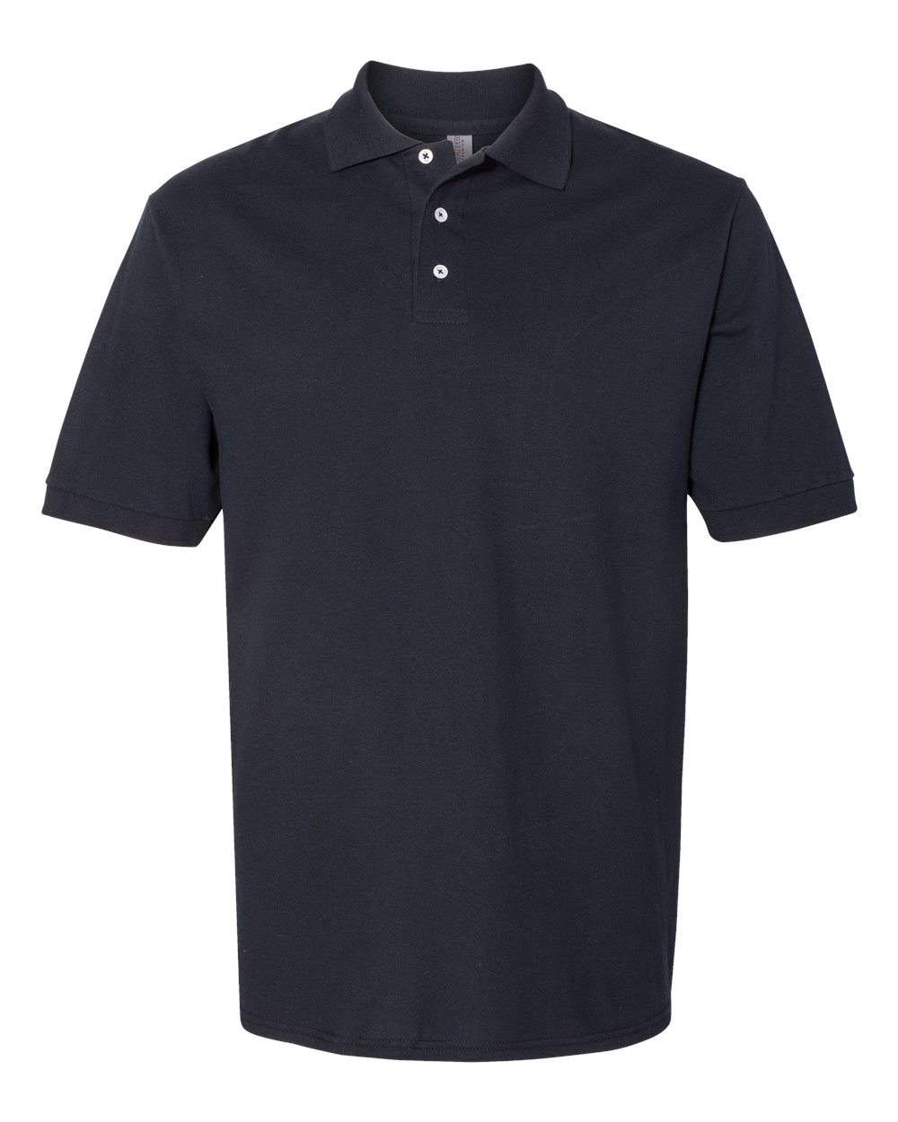 Empress Valley Embroidered Logo Black Polo Short Sleeve Shirt
