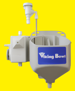 Viking’s Mechanical Timer controls a 15-55-second water flow to a Viking Bowl dispenser, which feeds solid or powdered chemicals into pot-and-pan sinks and bus pans. 