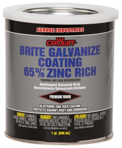 Brite Galvanize Coating 65% Zinc Rich Low VOC Available