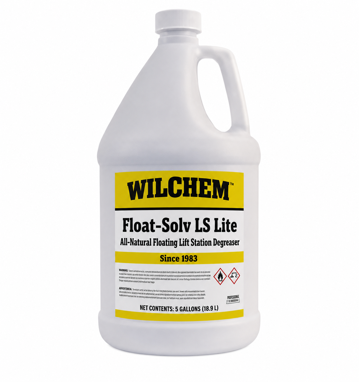 Float-Solv LS Lite — All-Natural Floating Lift Station Degreaser with Red Indicator