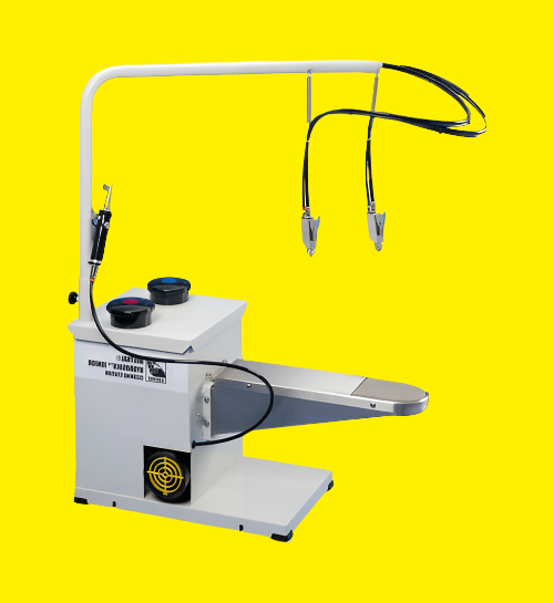 HydroSolv Cleaning Station is designed to remove all stains from virtually any fabric. The HydroSolv System utilizes both solvent and aqueous cleaners.