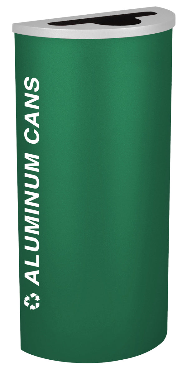 Classic Kaleidoscope 8-Gallon Half-Round Receptacle