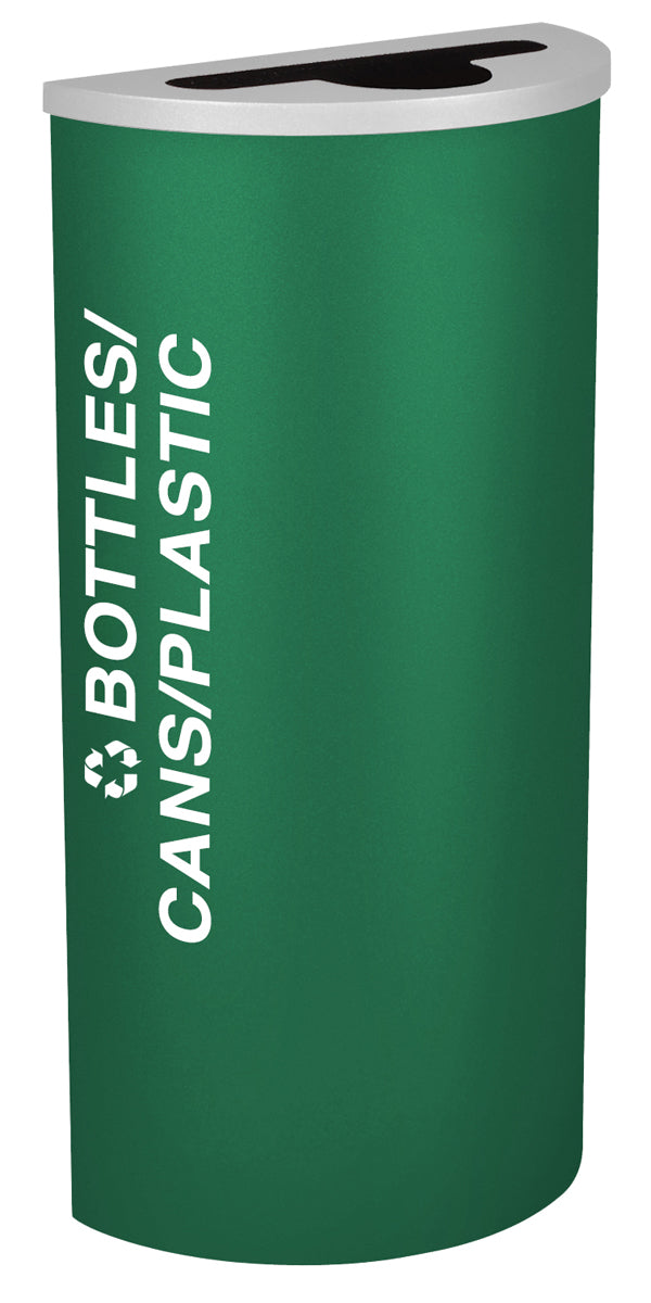 Classic Kaleidoscope 8-Gallon Half-Round Receptacle
