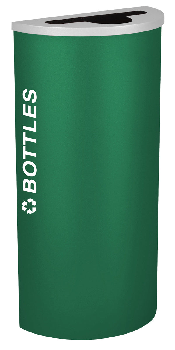 Classic Kaleidoscope 8-Gallon Half-Round Receptacle
