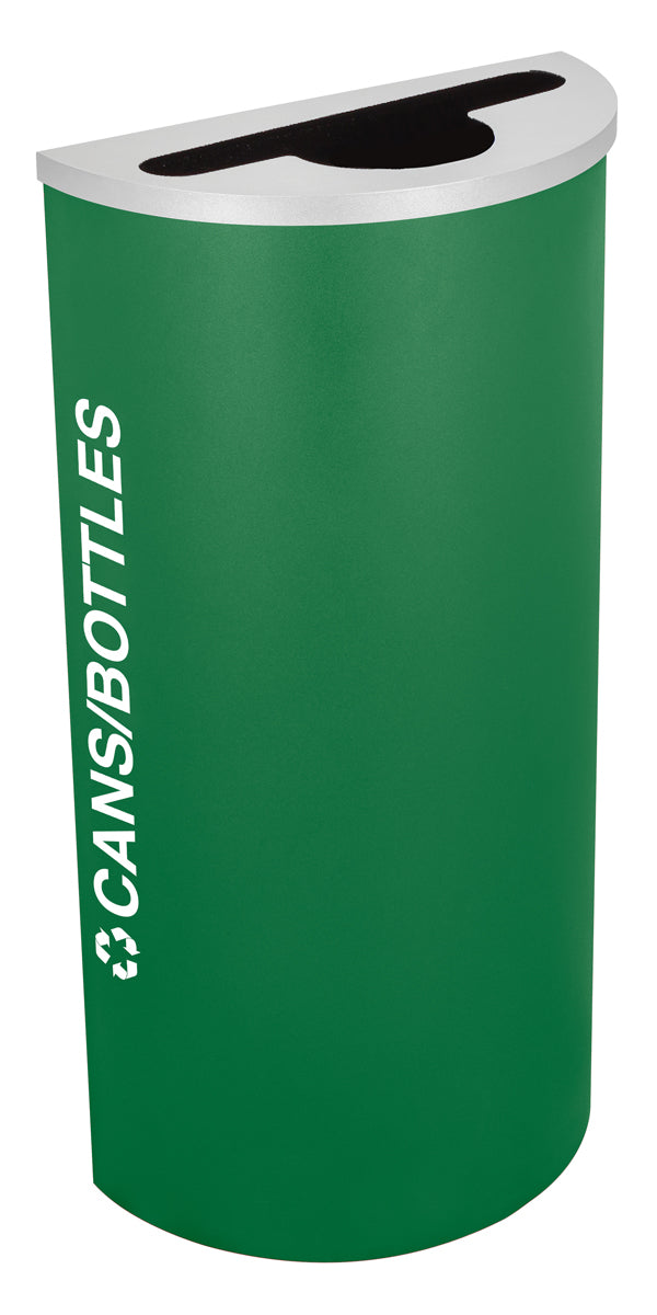 Classic Kaleidoscope 8-Gallon Half-Round Receptacle