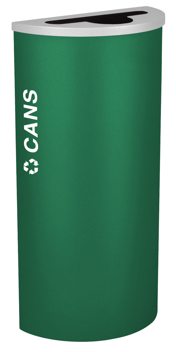 Classic Kaleidoscope 8-Gallon Half-Round Receptacle