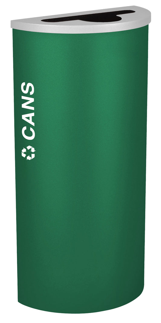 Classic Kaleidoscope 8-Gallon Half-Round Receptacle