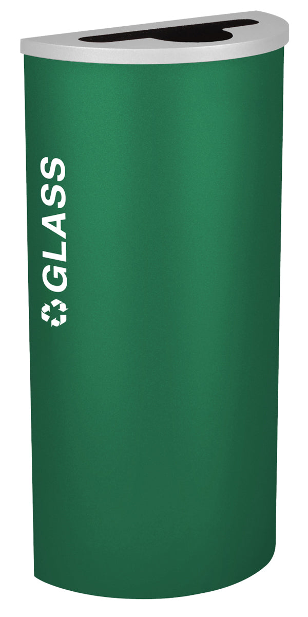Classic Kaleidoscope 8-Gallon Half-Round Receptacle