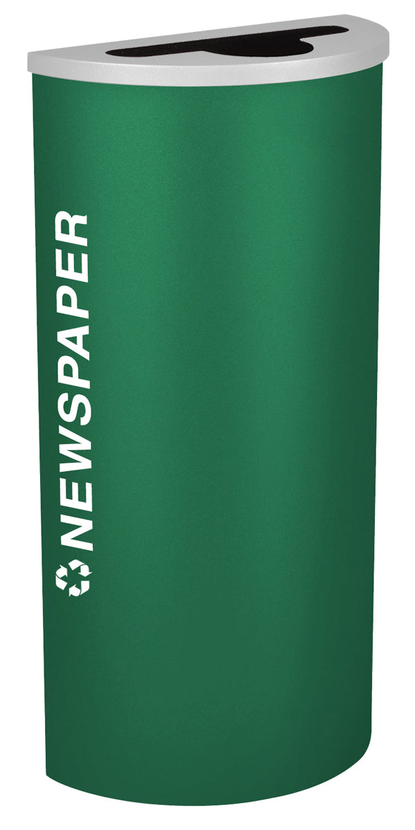 Classic Kaleidoscope 8-Gallon Half-Round Receptacle
