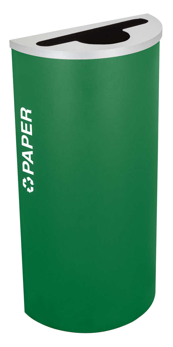 Classic Kaleidoscope 8-Gallon Half-Round Receptacle