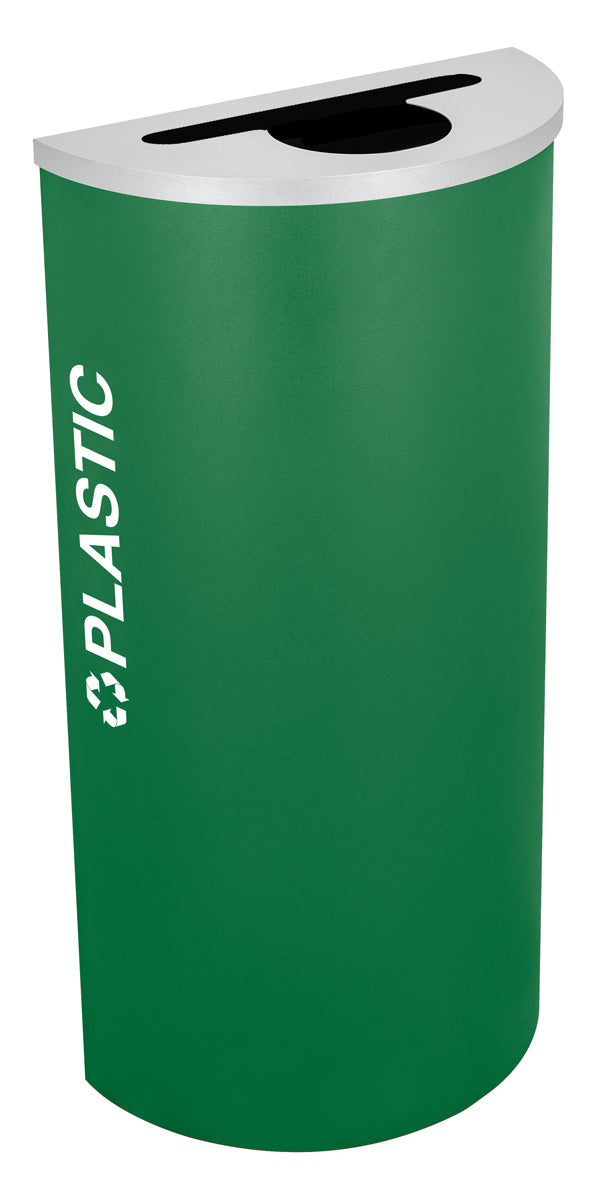 Classic Kaleidoscope 8-Gallon Half-Round Receptacle
