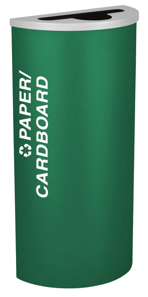 Classic Kaleidoscope 8-Gallon Half-Round Receptacle