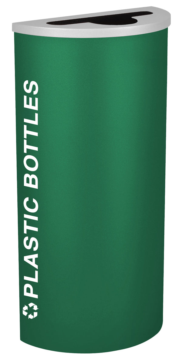 Classic Kaleidoscope 8-Gallon Half-Round Receptacle