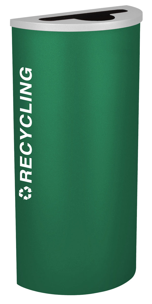 Classic Kaleidoscope 8-Gallon Half-Round Receptacle