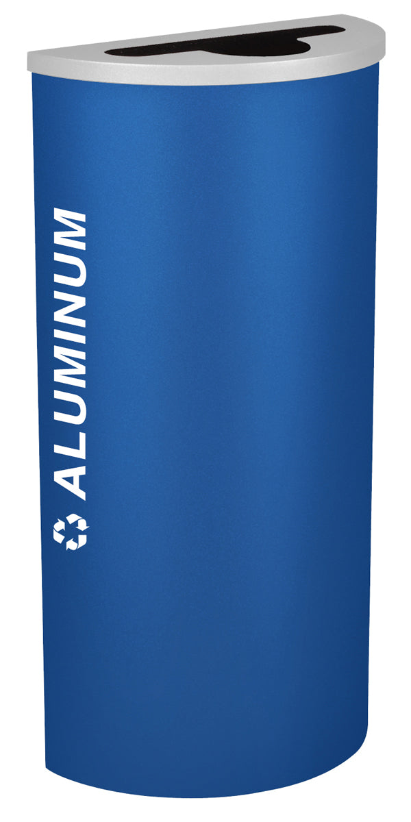 Classic Kaleidoscope 8-Gallon Half-Round Receptacle