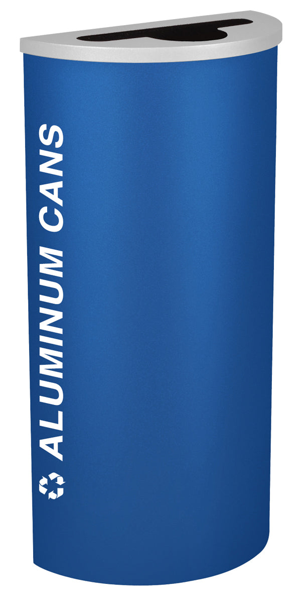 Classic Kaleidoscope 8-Gallon Half-Round Receptacle