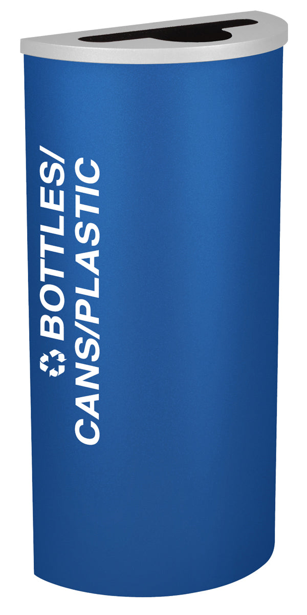 Classic Kaleidoscope 8-Gallon Half-Round Receptacle