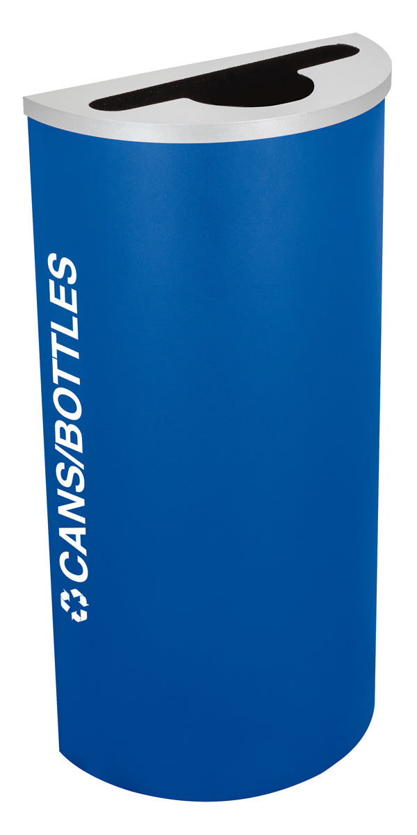 Classic Kaleidoscope 8-Gallon Half-Round Receptacle