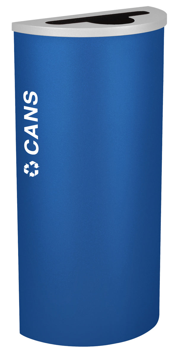 Classic Kaleidoscope 8-Gallon Half-Round Receptacle