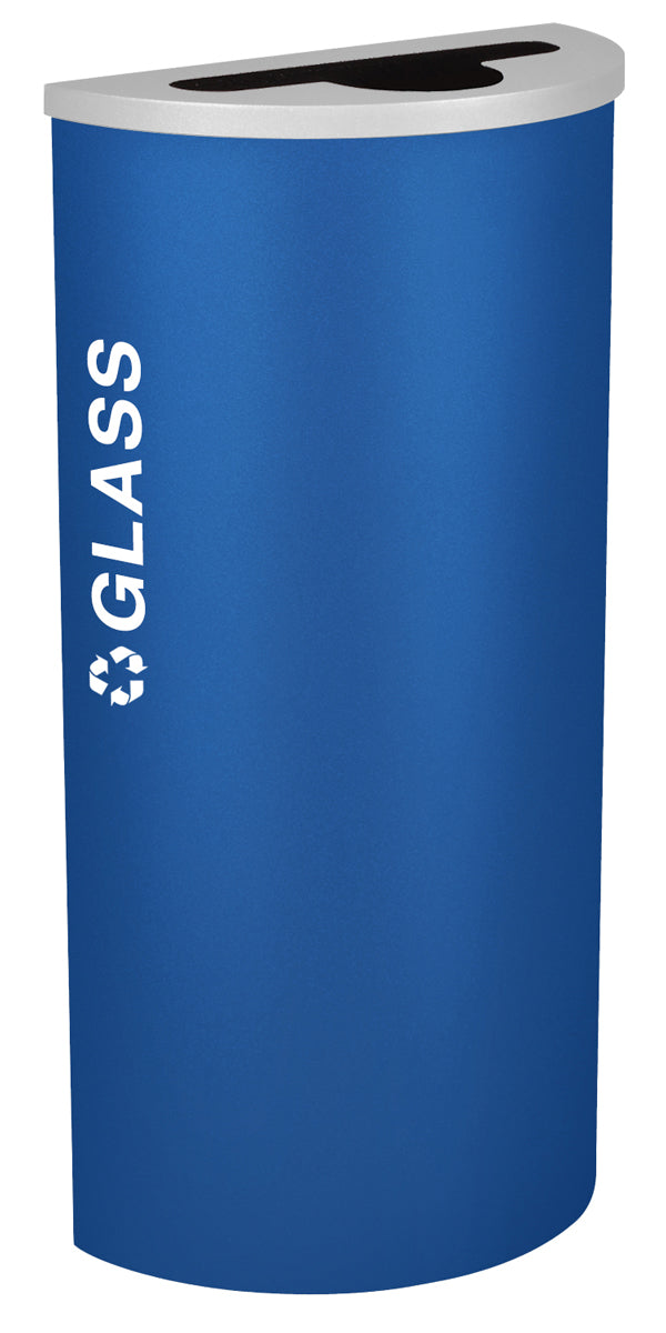 Classic Kaleidoscope 8-Gallon Half-Round Receptacle