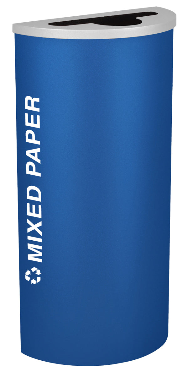 Classic Kaleidoscope 8-Gallon Half-Round Receptacle