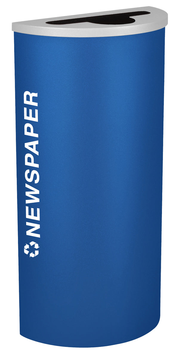 Classic Kaleidoscope 8-Gallon Half-Round Receptacle