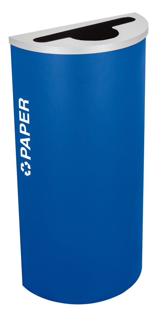 Classic Kaleidoscope 8-Gallon Half-Round Receptacle
