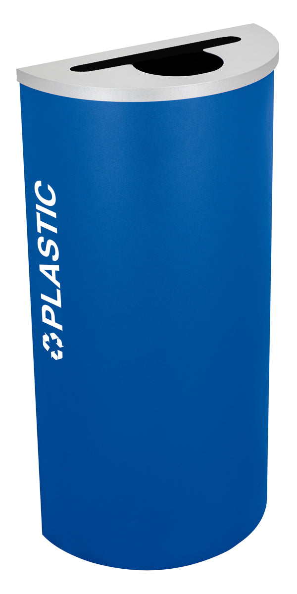 Classic Kaleidoscope 8-Gallon Half-Round Receptacle