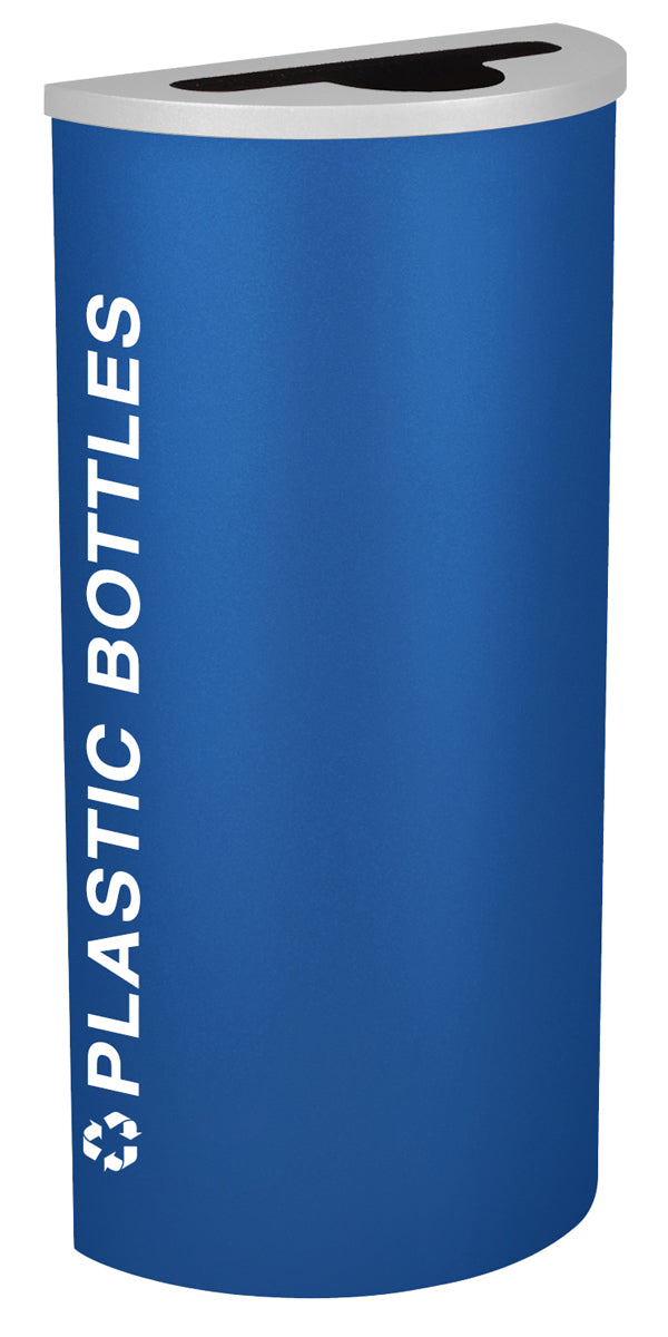 Classic Kaleidoscope 8-Gallon Half-Round Receptacle