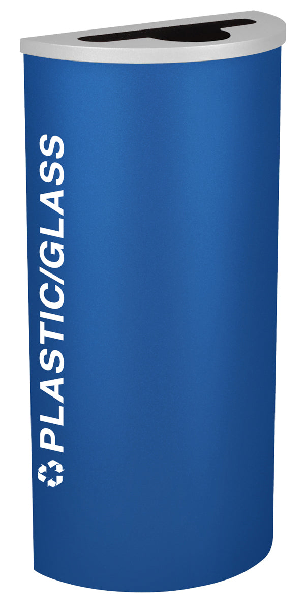 Classic Kaleidoscope 8-Gallon Half-Round Receptacle