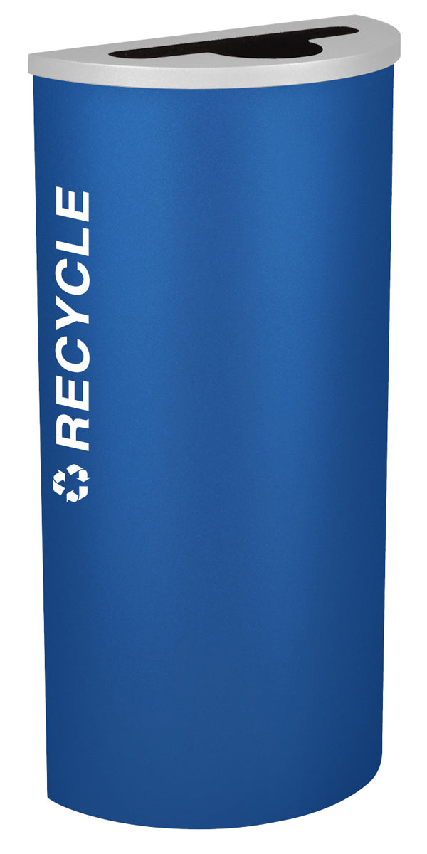 Classic Kaleidoscope 8-Gallon Half-Round Receptacle