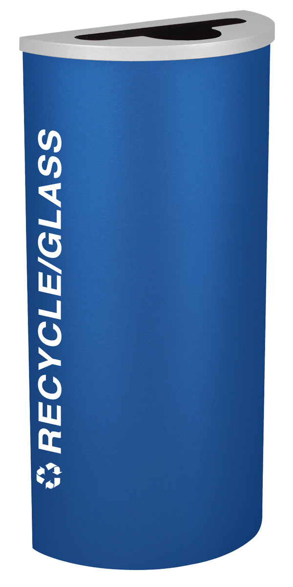 Classic Kaleidoscope 8-Gallon Half-Round Receptacle