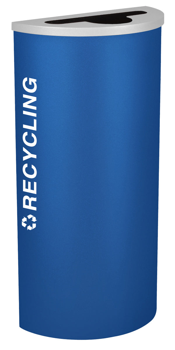Classic Kaleidoscope 8-Gallon Half-Round Receptacle