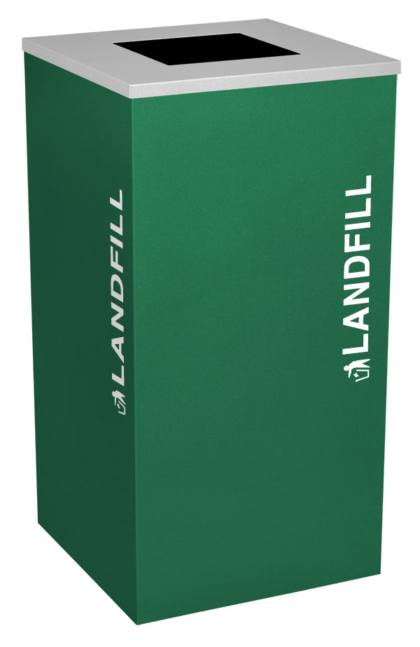 Classic Kaleidoscope 24-Gallon Square Receptacle