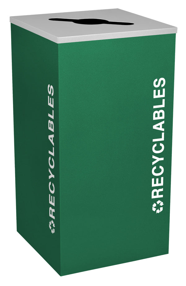 Classic Kaleidoscope 24-Gallon Square Receptacle