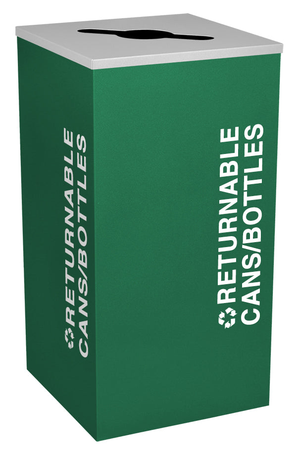 Classic Kaleidoscope 24-Gallon Square Receptacle
