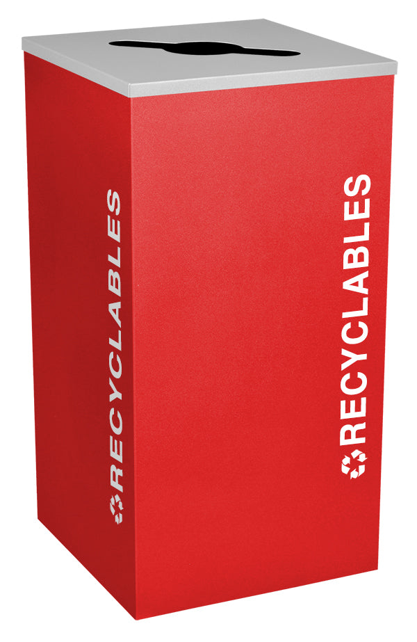 Classic Kaleidoscope 24-Gallon Square Receptacle