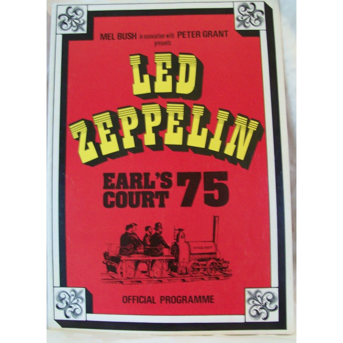 LED ZEPPELIN EARLS COURT 1975 PROGRAM