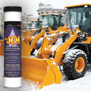 Questspecialty Mr. Joe  Premium Lithium-Based  Grease. Protects Moving Parts  on Heavy Equipment
