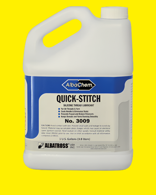 AlbaChem Quick Stitch Thread Lubricant ICANT Quick-Stitch moistens and coats thread and yarn so that they run smoothly through sewing and knitting machines.