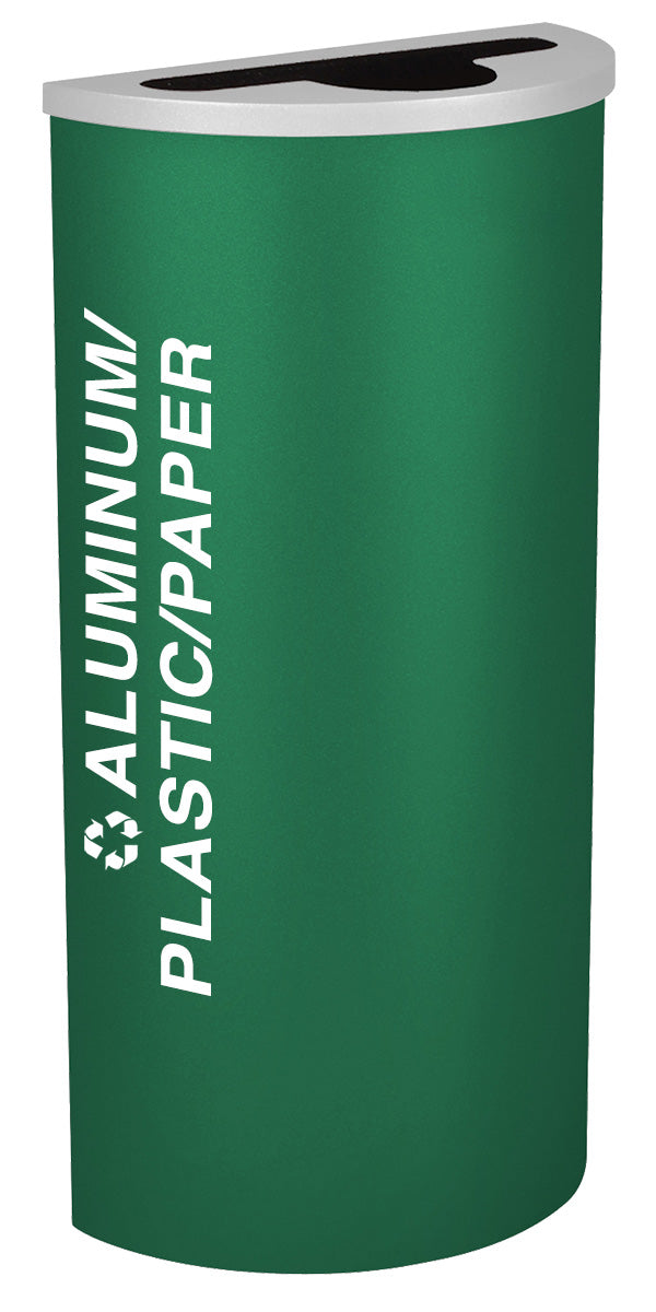Classic Kaleidoscope 8-Gallon Half-Round Receptacle
