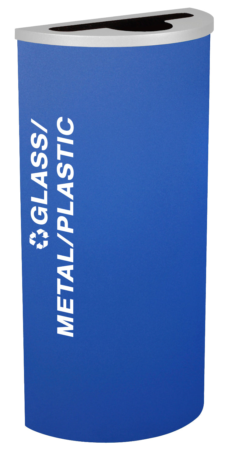 Classic Kaleidoscope 8-Gallon Half-Round Receptacle