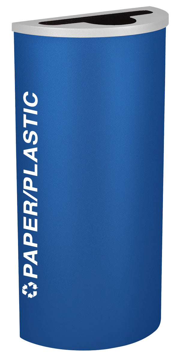 Classic Kaleidoscope 8-Gallon Half-Round Receptacle