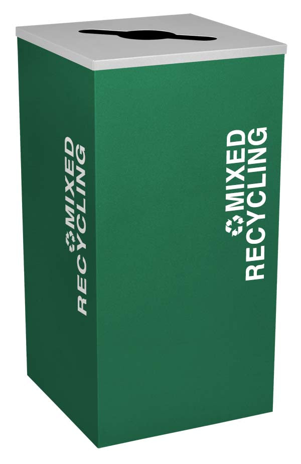 Classic Kaleidoscope 24-Gallon Square Receptacle
