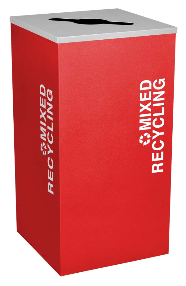 Classic Kaleidoscope 24-Gallon Square Receptacle