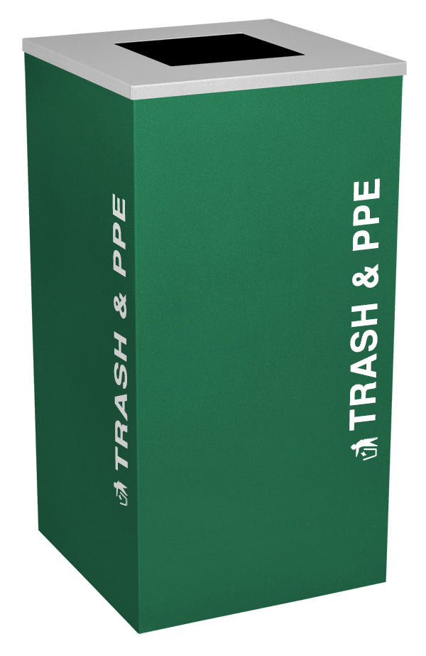 Classic Kaleidoscope 24-Gallon Square Receptacle