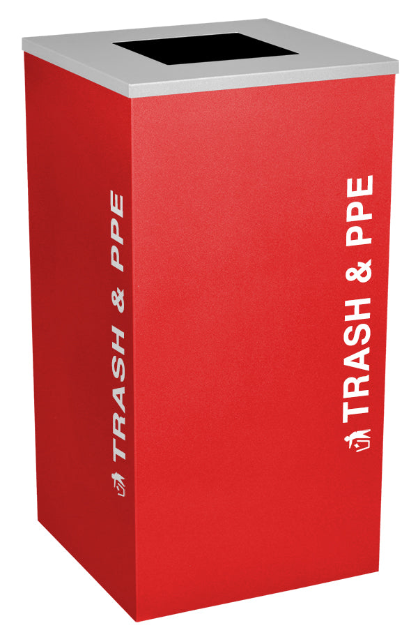 Classic Kaleidoscope 24-Gallon Square Receptacle