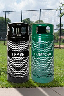 Landscape Series Compost Receptacle w/ Dome Top
