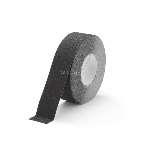 Black. HESKINS SAFETY GRIP REMOVABLE TRACTION TAPE. Removable anti-slip tape is handy as a temporary anti-slip solution for events such as weddings, conferences, concerts, fairs, and any other short-term event.