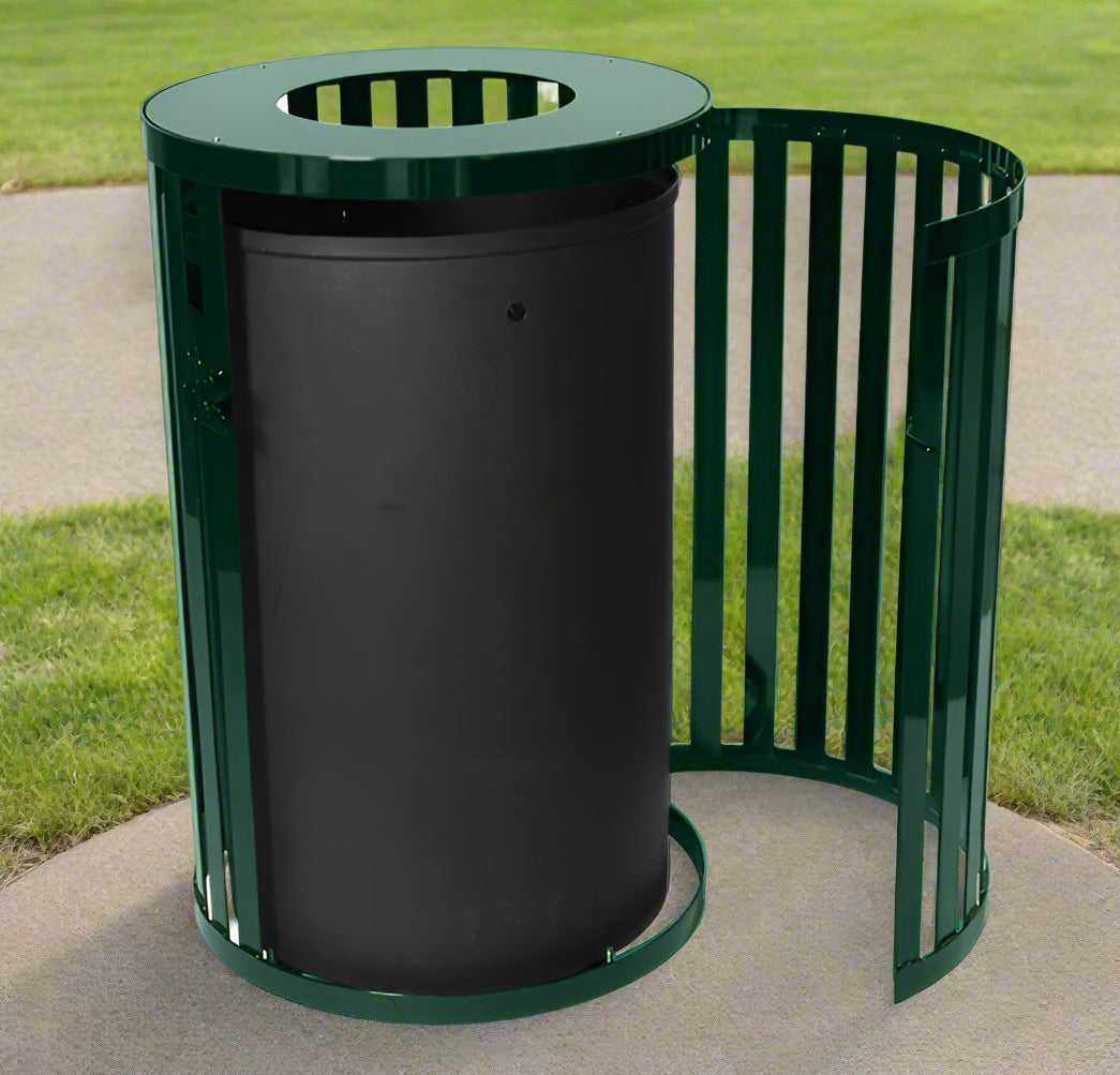 Streetscape Collection 45-Gallon Receptacle with Door